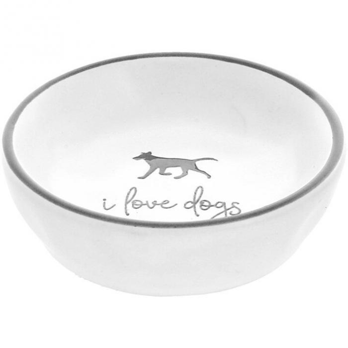 I Love Dogs 2.5" Trinket Dish, BagMYGift