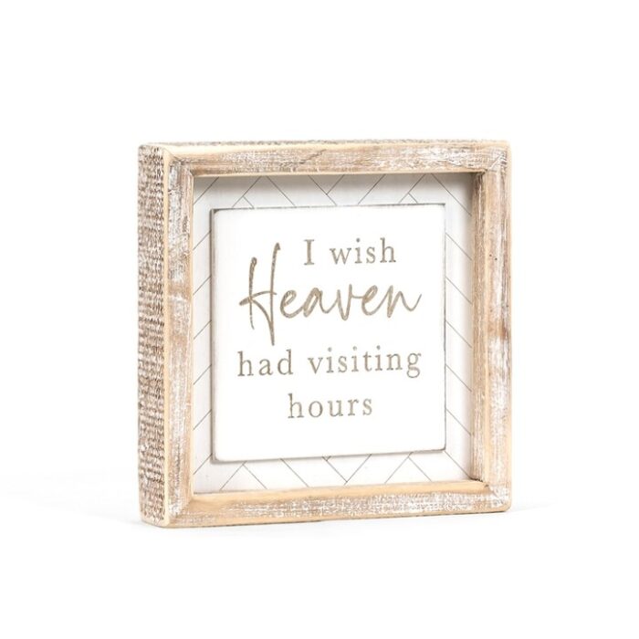 7 x 7 Sign Heaven Sympathy Bereavement Gift - Image 3