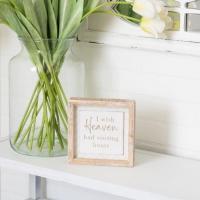 7 x 7 Sign Heaven Sympathy Bereavement Gift - Image 2