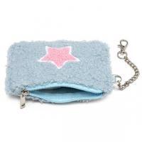 Keychain Pouch - Pink Star - Light Blue, BagMYGift