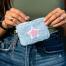 Keychain Pouch - Pink Star - Light Blue, BagMYGift
