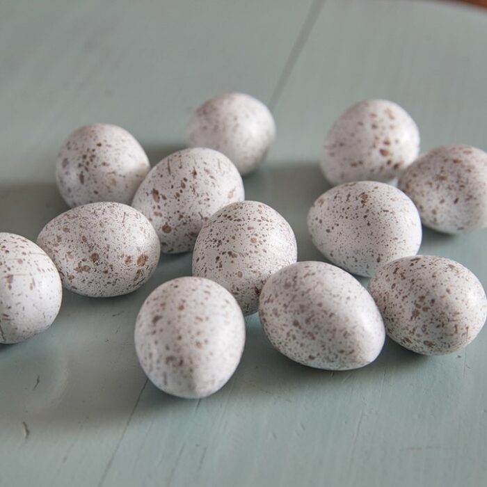 One Dozen Resin Quail Eggs, BagMYGift