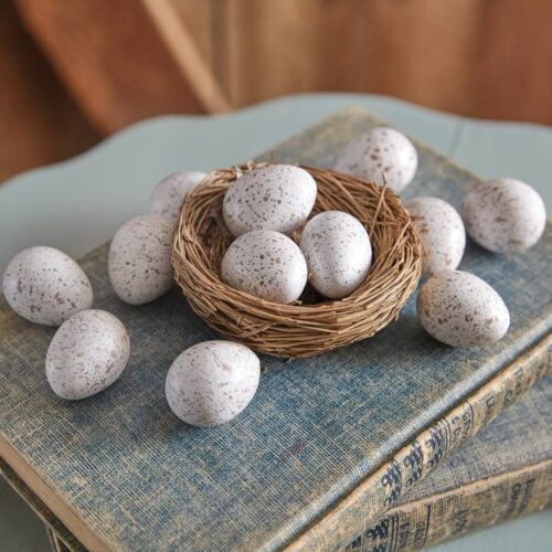 One Dozen Resin Quail Eggs, BagMYGift