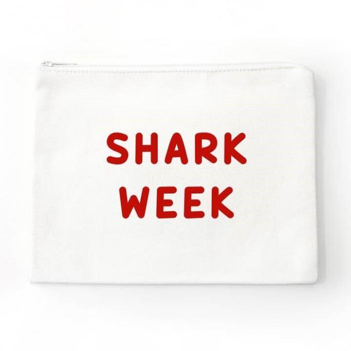 Period Shark Week Pouch Bag, BagMYGift