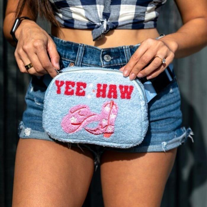 Adjustable Belt Bag - Western Cowgirl "Yee Haw", BagMYGift