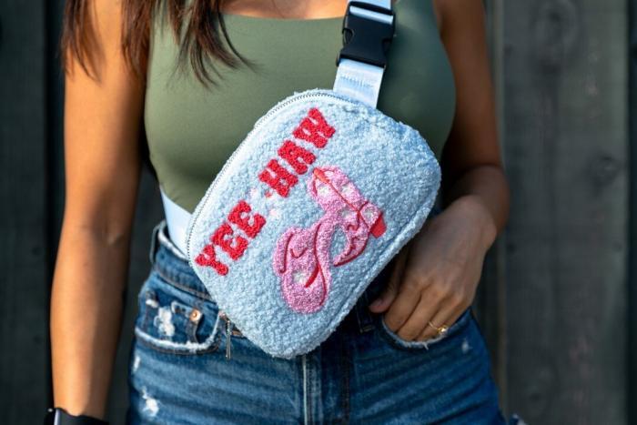 Adjustable Belt Bag - Western Cowgirl "Yee Haw", BagMYGift