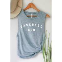Baseball Mom Mineral Graphic Tank Top, BagMYGift