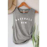 Baseball Mom Mineral Graphic Tank Top, BagMYGift
