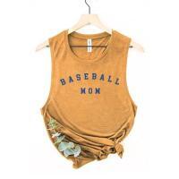 Baseball Mom Mineral Graphic Tank Top, BagMYGift