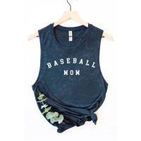 Baseball Mom Mineral Graphic Tank Top, BagMYGift