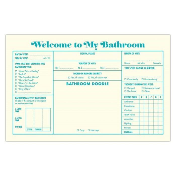 Bathroom Guest Book, BagMYGift