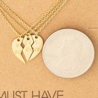 Best Bitches Heart Pendant Necklace Set, BagMYGift