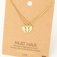 Best Bitches Heart Pendant Necklace Set, BagMYGift