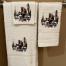 Bathing Bigfoot Wash Rag, Hand Towel, Bath Towel 3 Piece Set