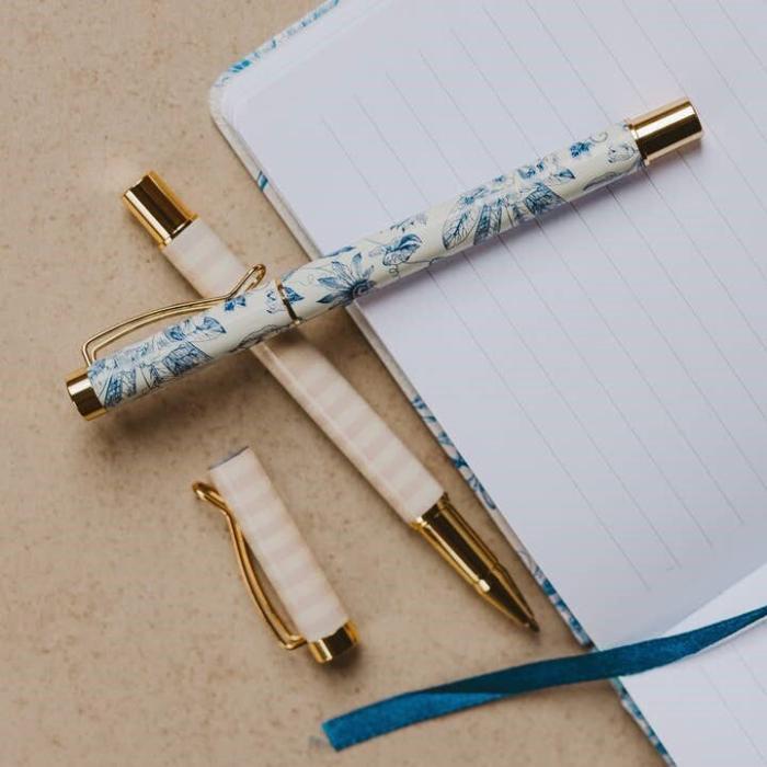 Blue Delft Metal Pen Set, BagMYGift