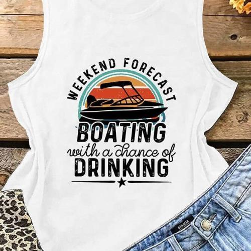 Weekend Forecast Boating Tank Top, BagMYGift