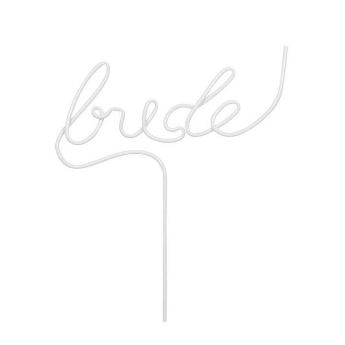 Word Straw - Bride, BagMYGift