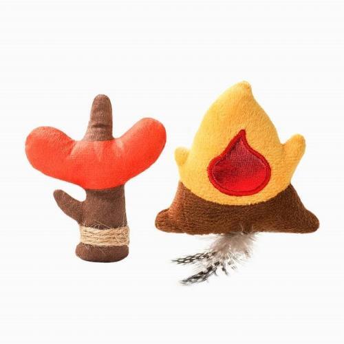 Camping Claws Campfire Sausage - Cat Toy, BagMYGift