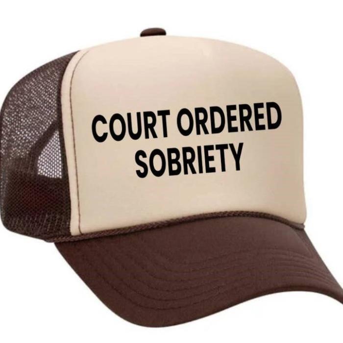 Court Ordered Sobriety Trucker Hat, BagMYGift