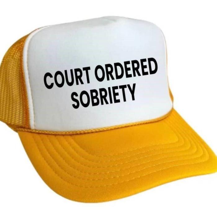 Court Ordered Sobriety Trucker Hat, BagMYGift