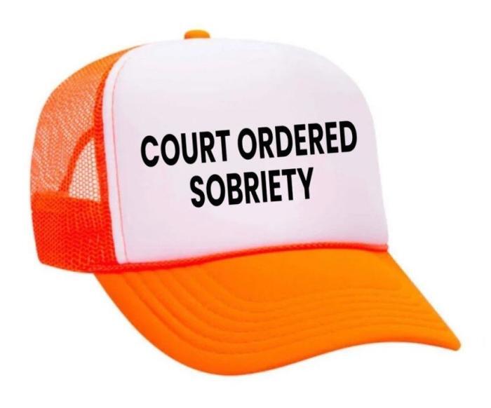 Court Ordered Sobriety Trucker Hat, BagMYGift