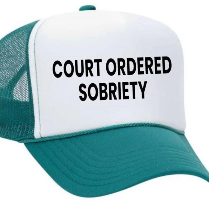 Court Ordered Sobriety Trucker Hat, BagMYGift
