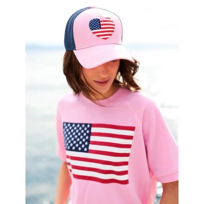 Heart Flag Trucker Hat, BagMYGift