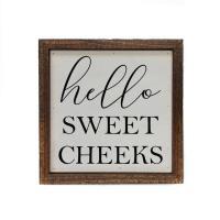 Please Seat Yourself 6 x 6 Wood Sign, BagMYGift