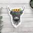 Highland Cow Vinyl Sticker, BagMYGift