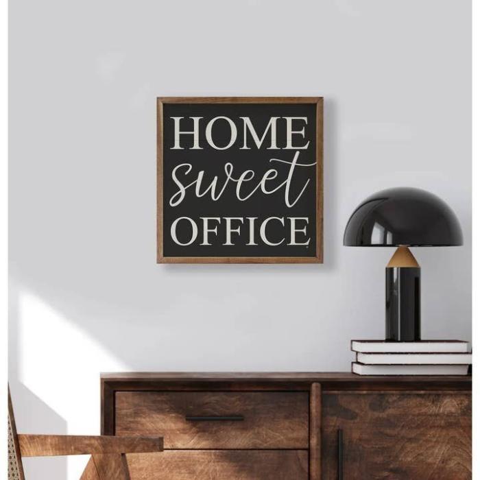 Home Sweet Office Black, BagMYGift