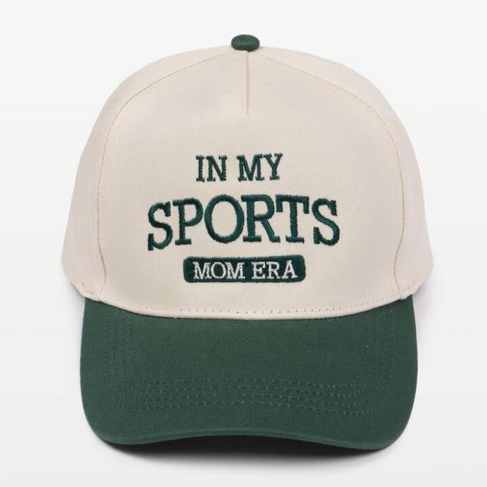 In My Sports Mom Era Embroidery Baseball Cap, BagMYGift