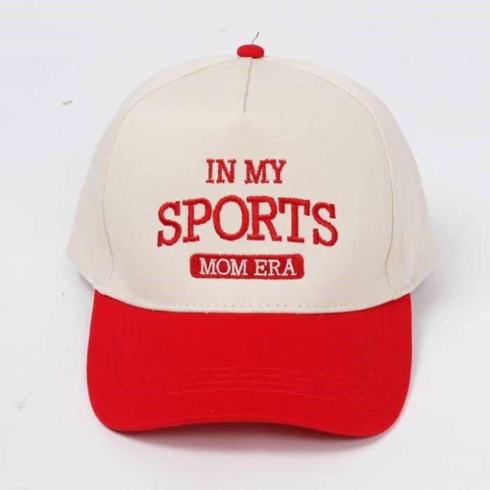 In My Sports Mom Era Embroidery Baseball Cap, BagMYGift