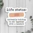 Life Status Vinyl Sticker, BagMYGift