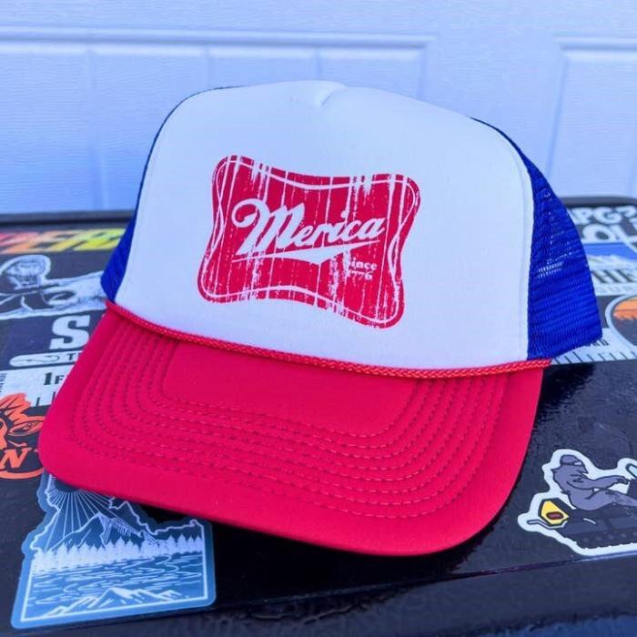 Merica Miller 4th of July Trucker Hat, BagMYGift