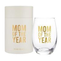 Stemless Wine Glass - Mom of the Year, BagMYGift