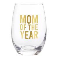 Stemless Wine Glass - Mom of the Year, BagMYGift