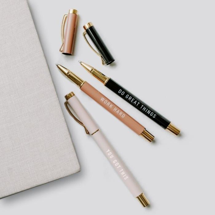 Motivational Metal Pen Set, BagMYGift