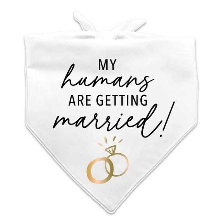 My Humans Are Getting Married Pet Bandana, BagMYGift