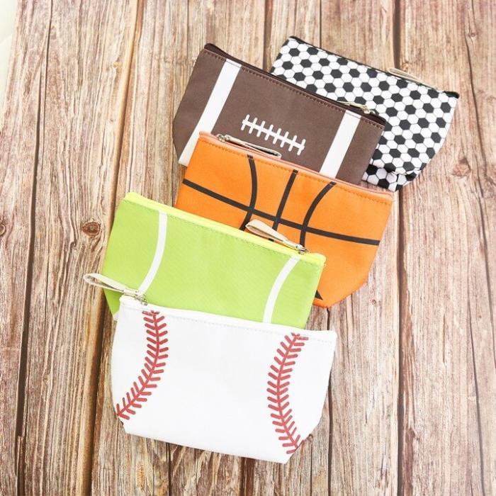 Sports Print Makeup Bag Travel Case - Image 9