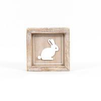 Bunny/Some Bunny Loves You Easter 5 x 5 Wood Framed Sign