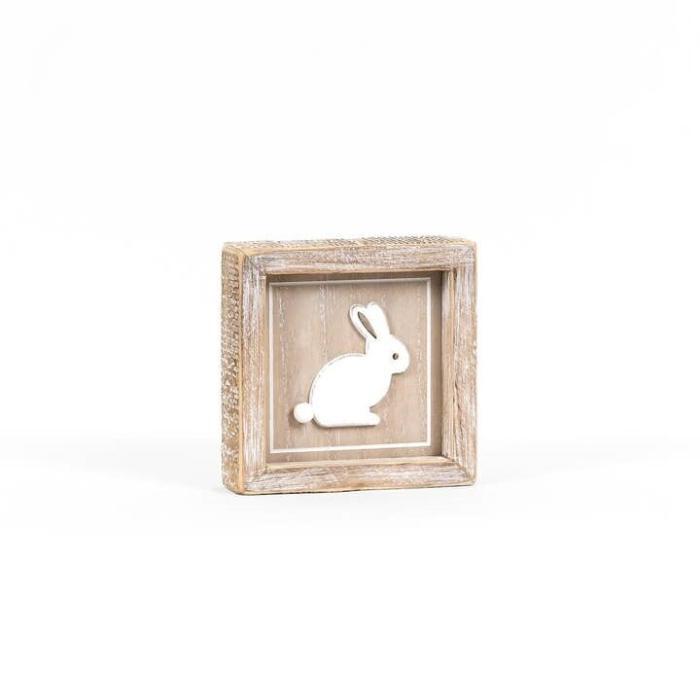 Bunny/Some Bunny Loves You Easter 5 x 5 Wood Framed Sign