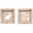 Bunny/Some Bunny Loves You Easter 5 x 5 Wood Framed Sign