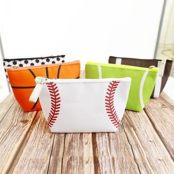 Sports Print Makeup Bag Travel Case