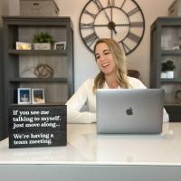 Home Office Decor Funny Wood Sign - If You See Me Talking