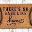 There's No Place Like Home Baseball Doormat, BagMYGift