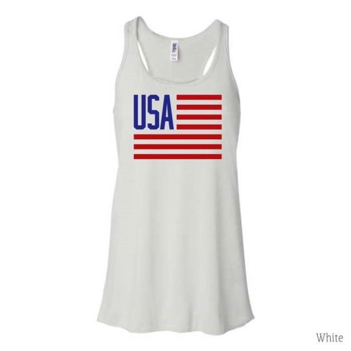 USA Flag 4th of July Tank Top, BagMYGift