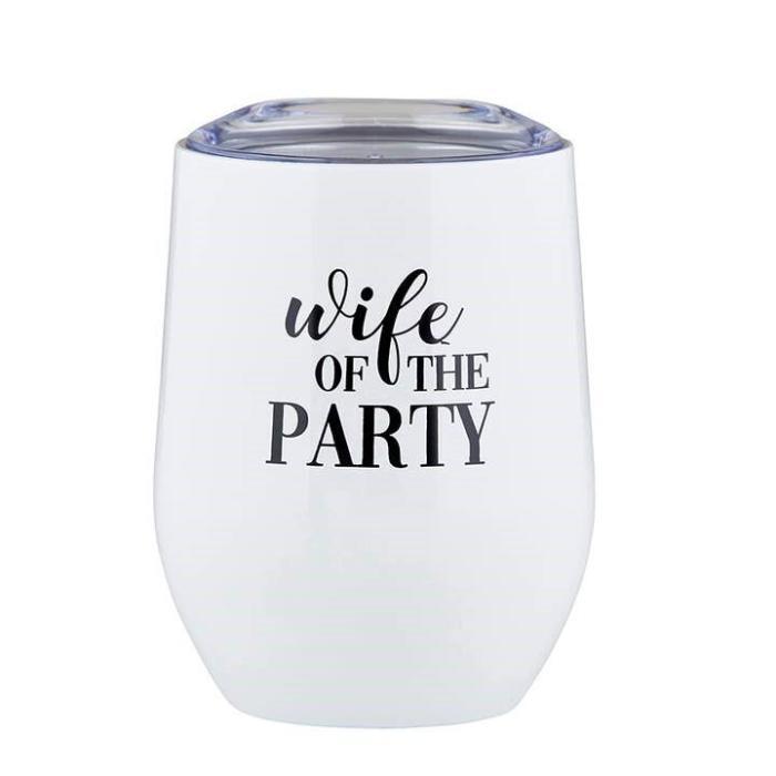 Stemless Wine Tumbler - Wife of the Party, BagMYGift