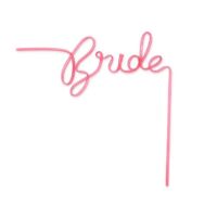 Bachelorette Party Silly Straw - Bride, BagMYGift