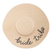 Women’s Floppy Straw Sun Hat - Bride Tribe, BagMYGift