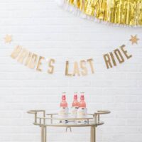 Paper Bachelorette Party Banner - Bride’s Last Ride, BagMYGift
